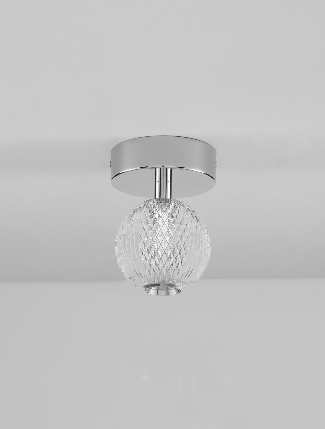 Plafonnier Brille chromé