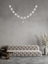 Suspension Brillante chromée, L 185 cm