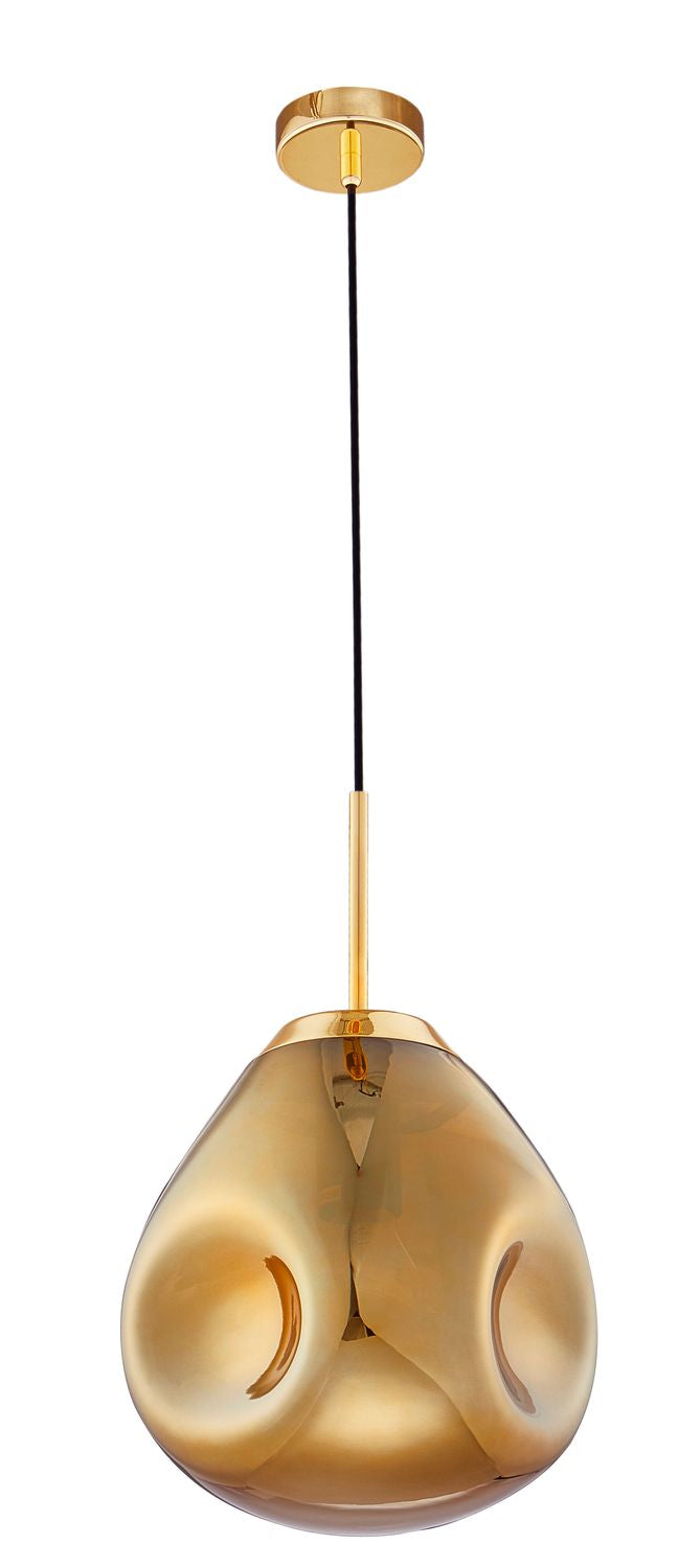 Suspension Lava dorée, verre (9190403)