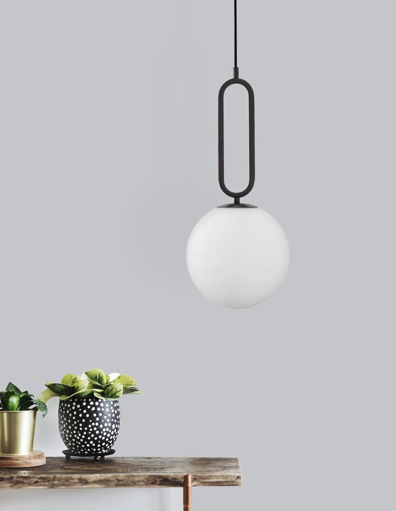 Suspension Grus noire, verre (9191202)