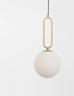 Suspension Grus dorée, verre (9191251)