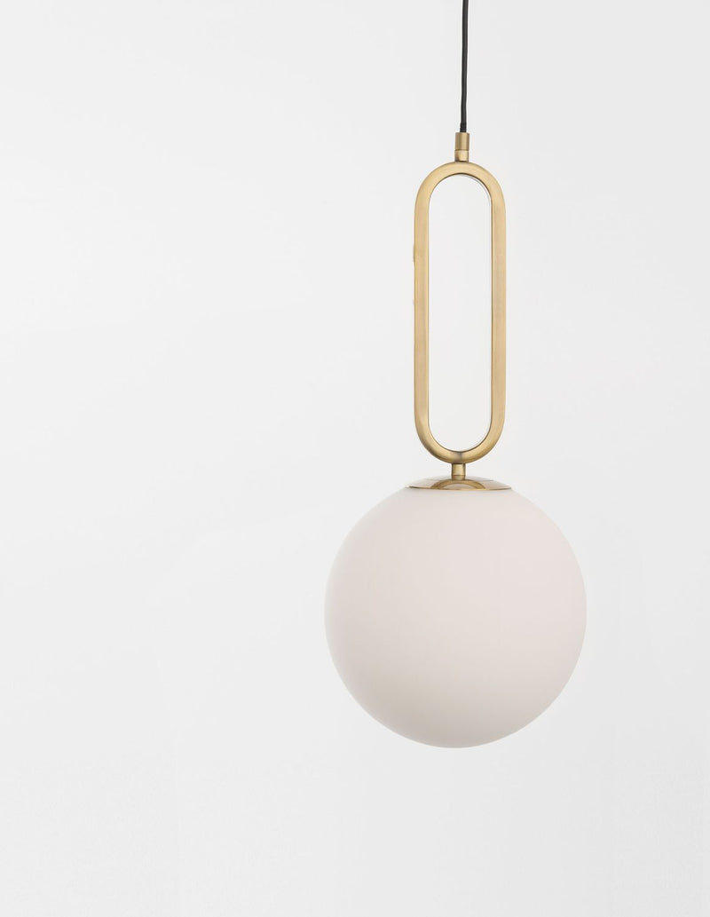 Suspension Grus dorée, verre (9191251)