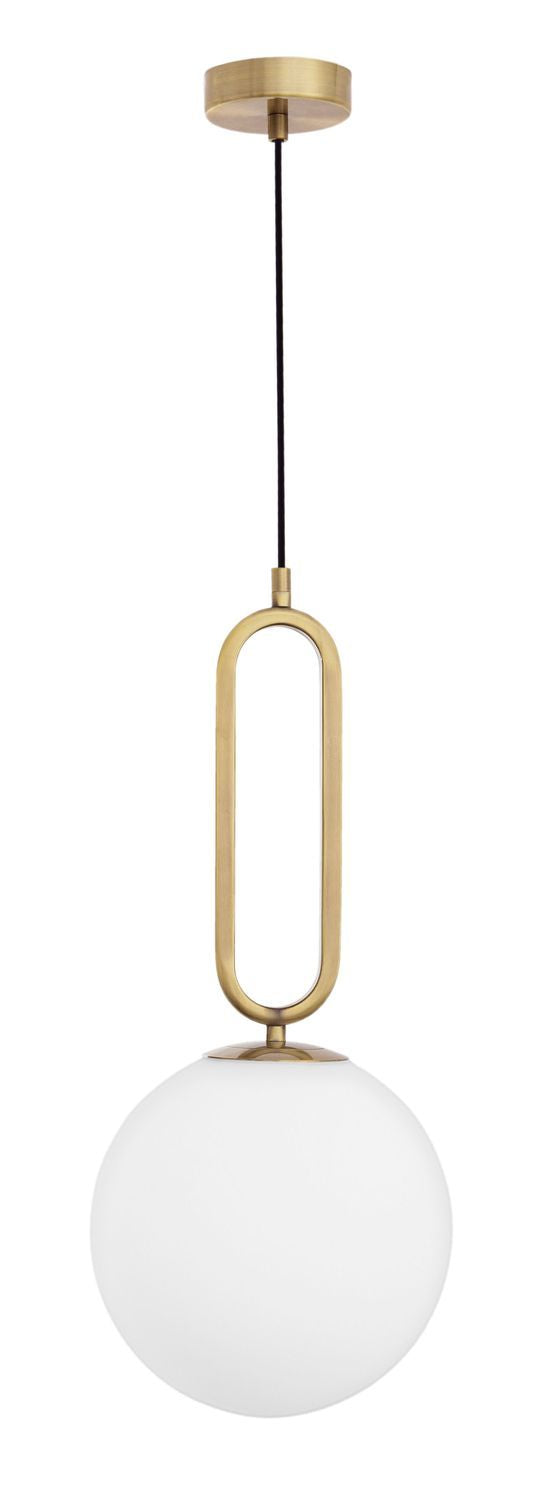 Suspension Grus dorée, verre (9191251)