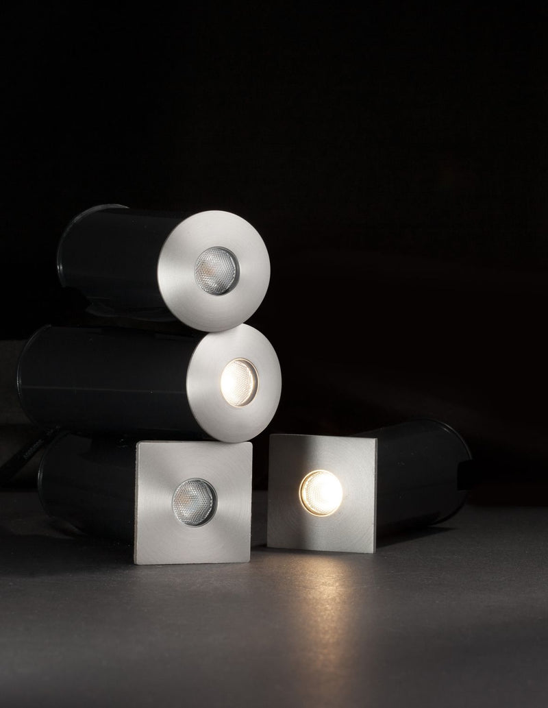 Luminaire extérieur Bang nickel, H 7 cm (9203113)