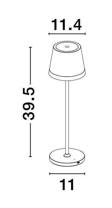 Lampe extérieure Seina marron