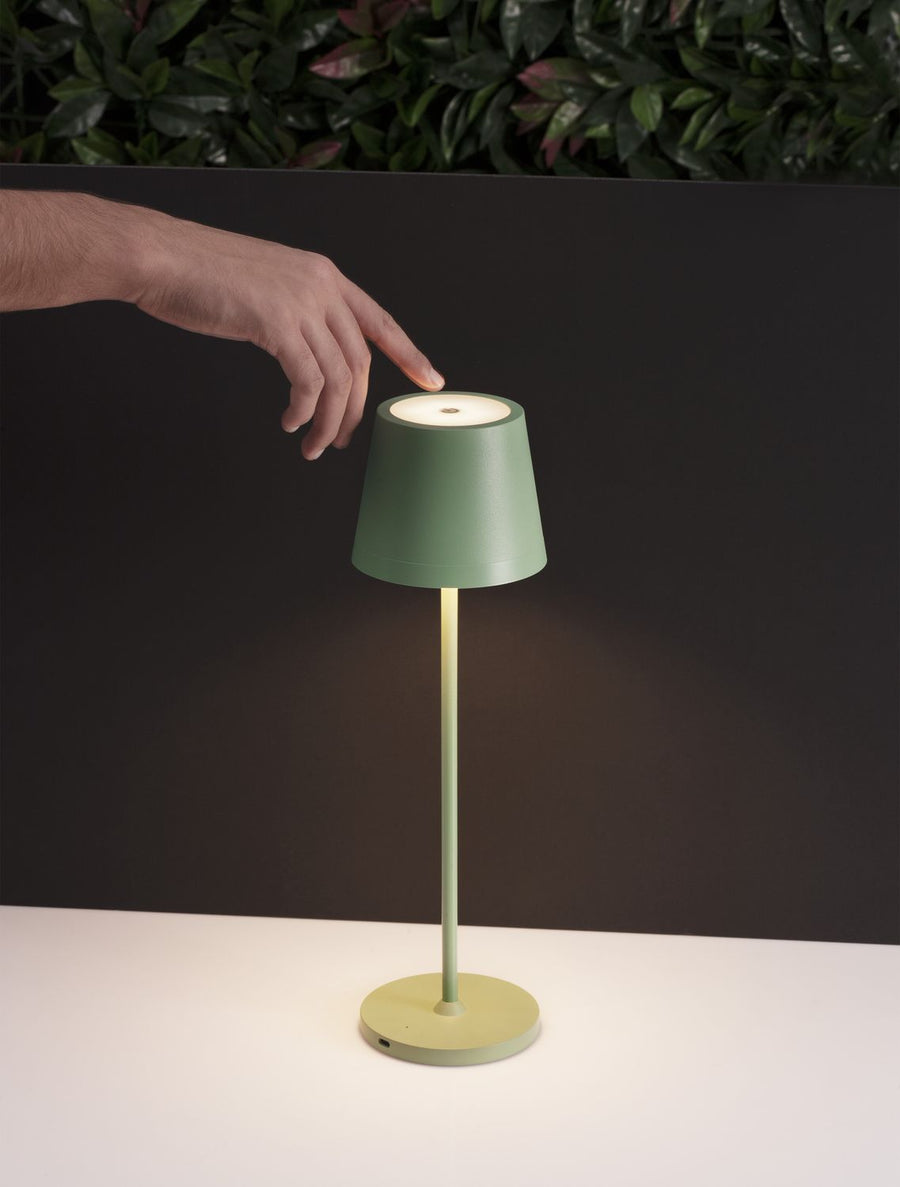 Lampe extérieure Seina verte