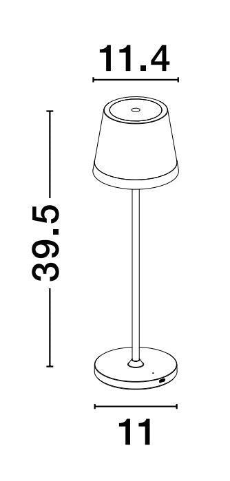 Lampe extérieure Seina verte