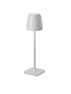 Lampe extérieure Colt blanche, H 30 cm