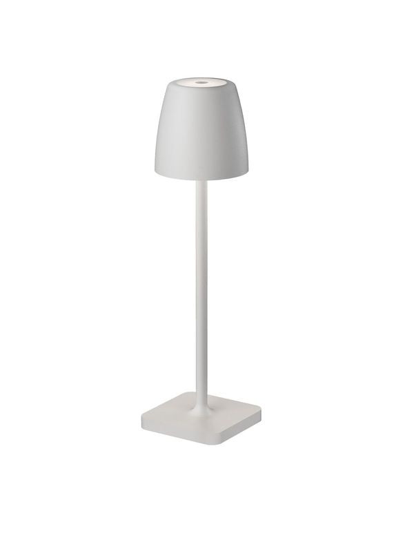 Lampe extérieure Colt blanche, H 30 cm