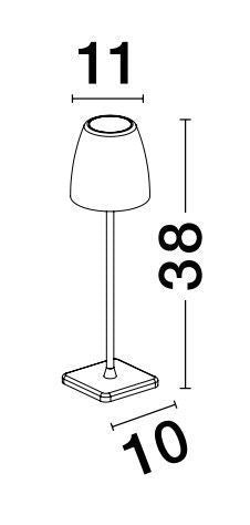 Luminaire extérieur | Colt Rouille H 38 cm