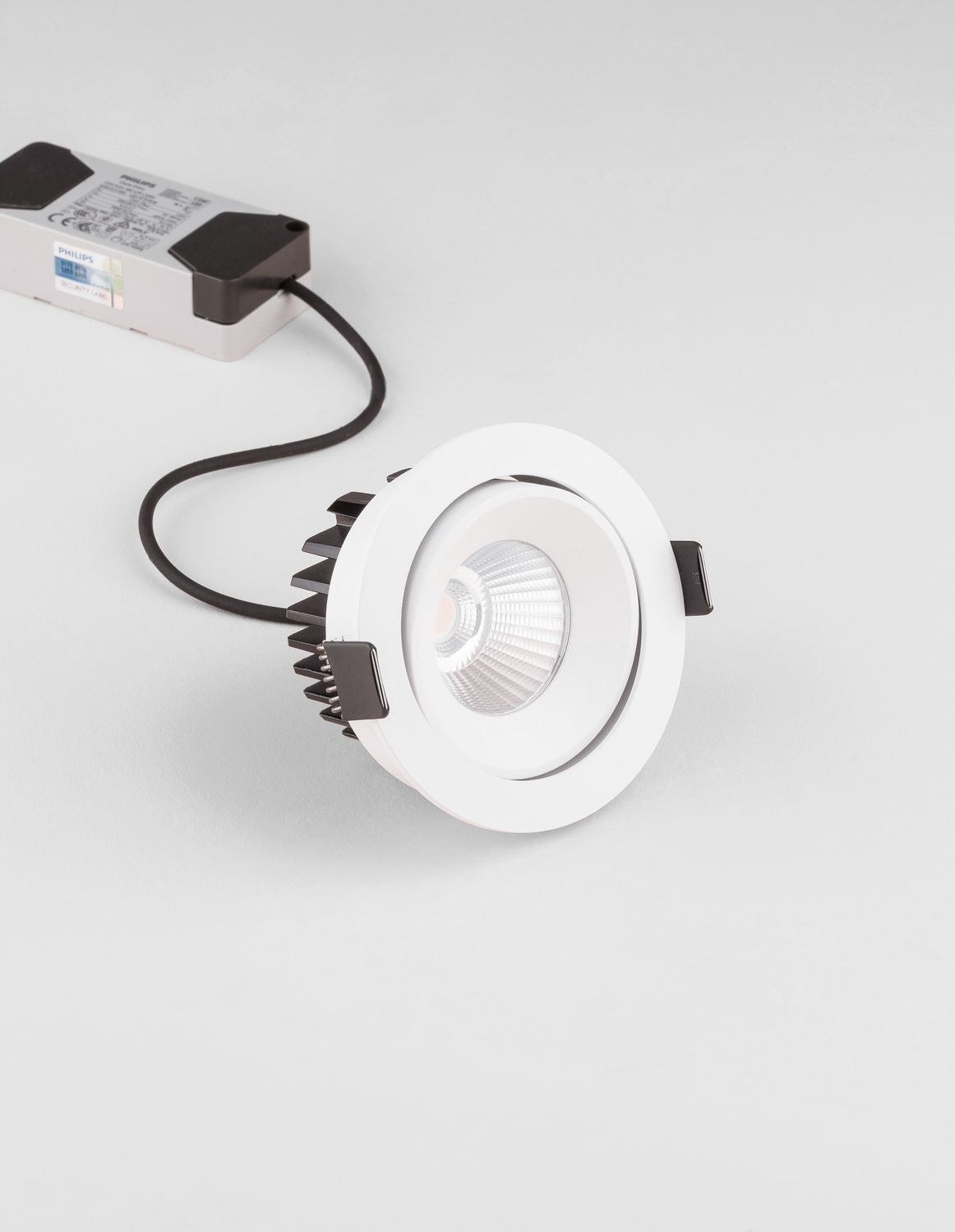 Projecteur extérieur Blade blanc, L 9 cm