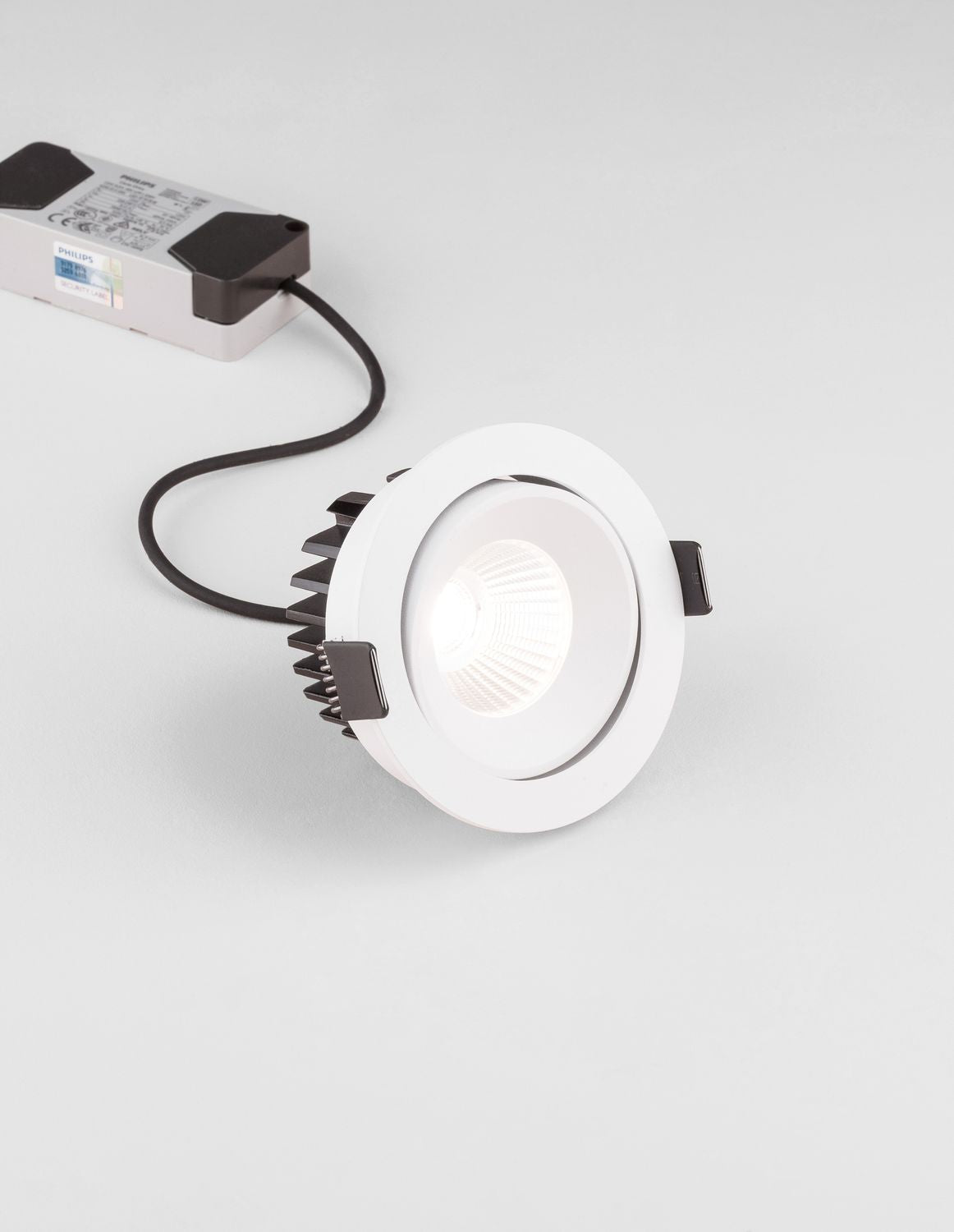 Projecteur extérieur Blade blanc, L 9 cm