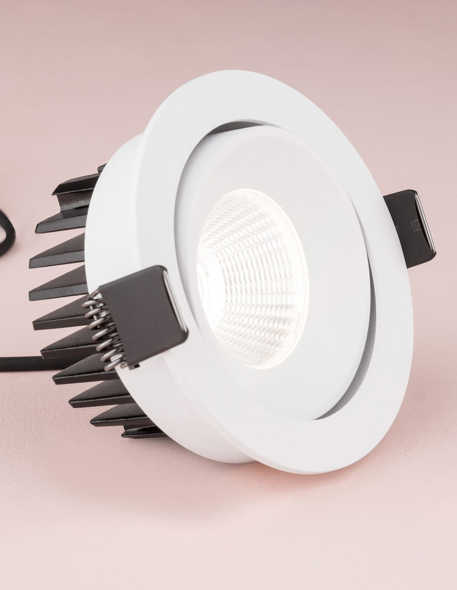 Projecteur extérieur Blade blanc, L 9 cm