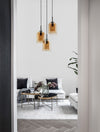 Suspension luminaire | Velor Noire H 185 cm