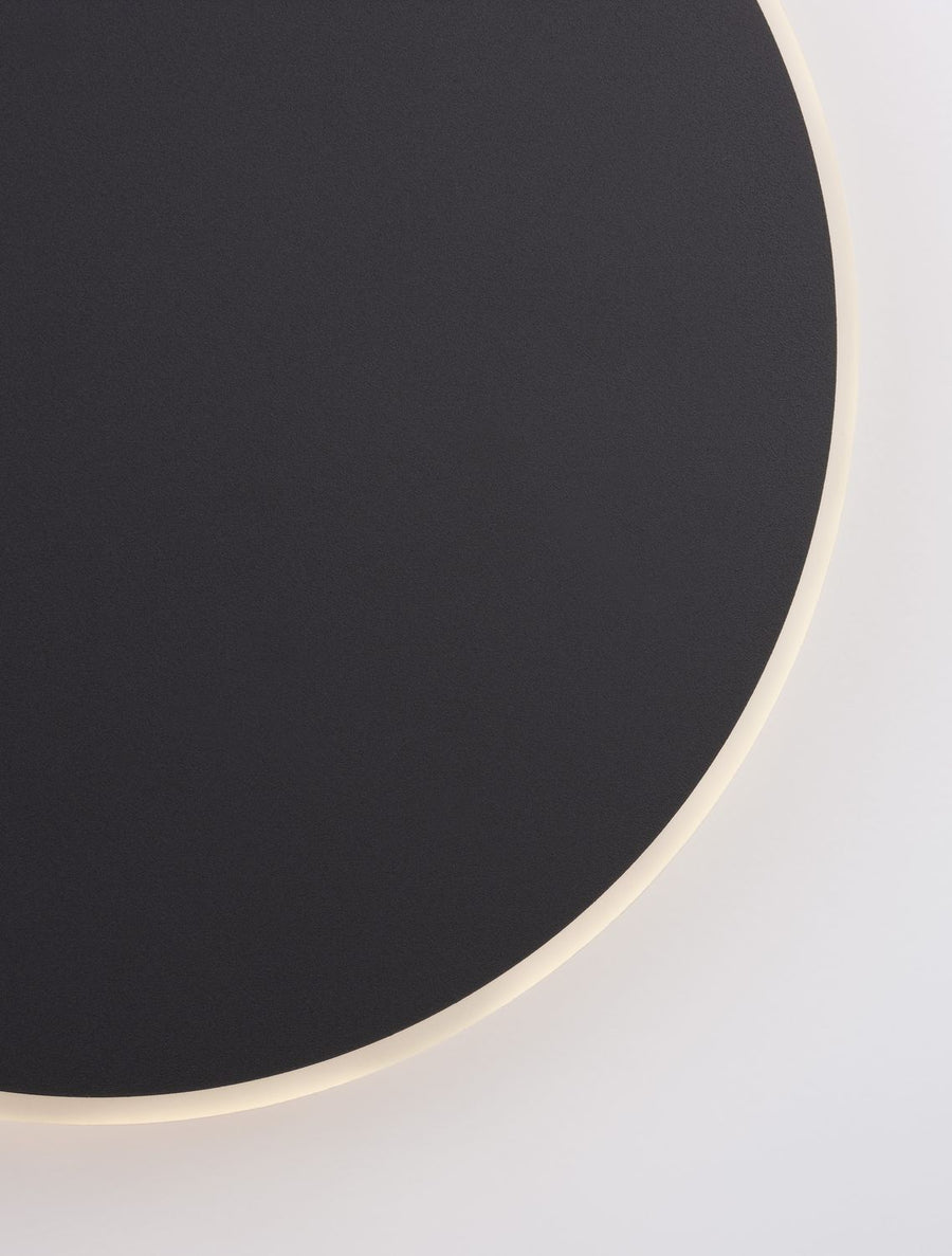 Applique murale Nevo noire, H 30 cm