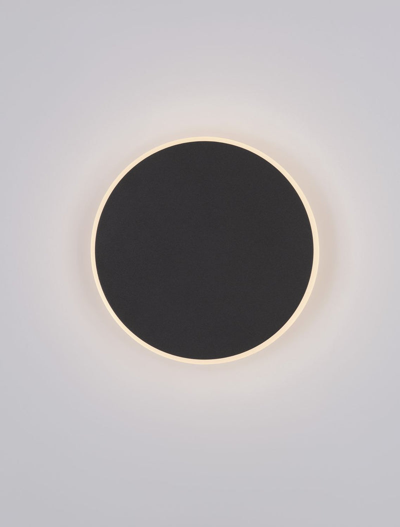 Applique murale Nevo noire, H 20 cm