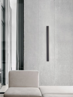 Applique murale Colby noire, H 80 cm