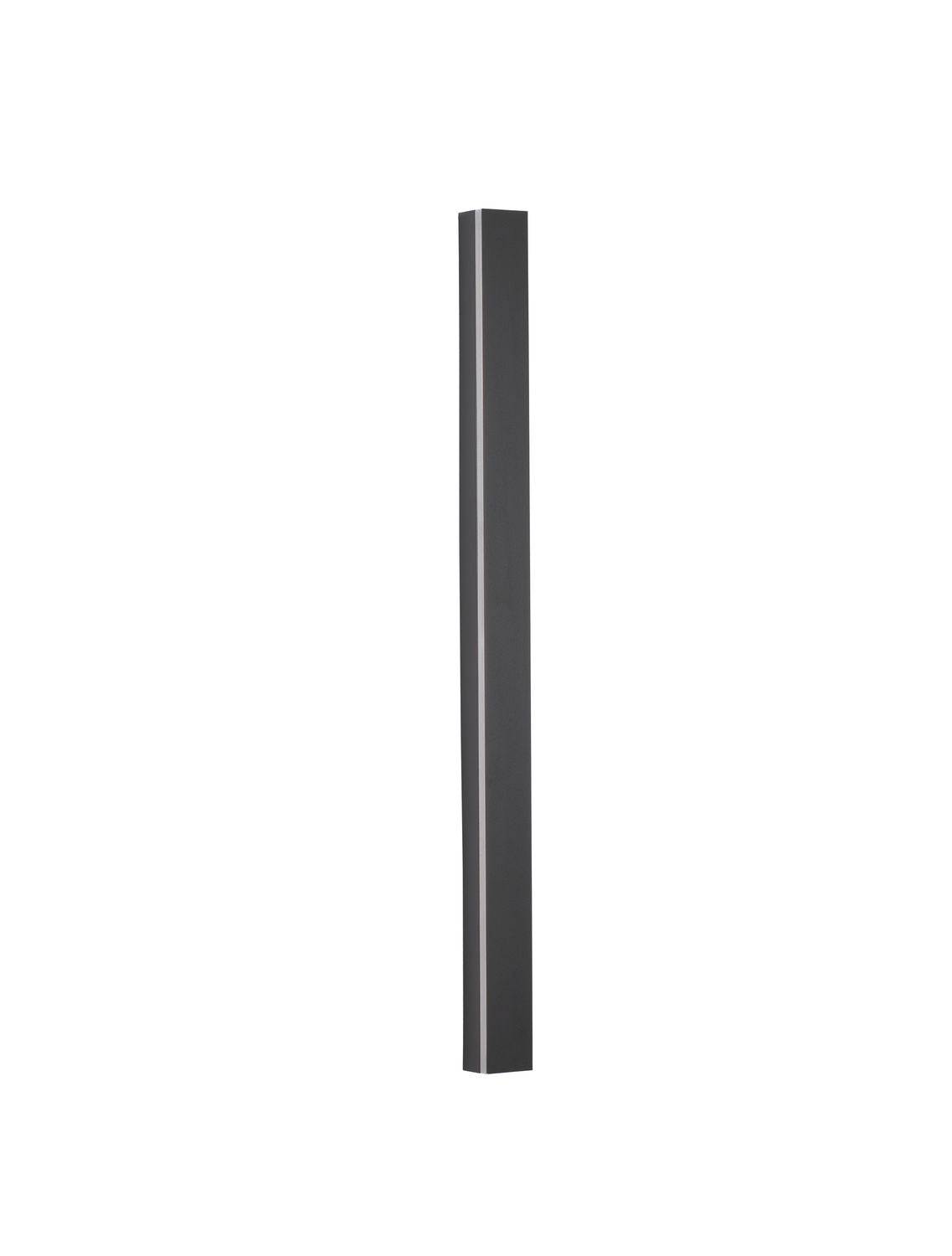 Applique murale Colby noire, H 80 cm