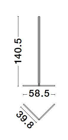 Lampadaire V-line blanc