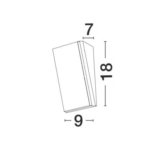 Applique extérieure Keen blanche (9270016)