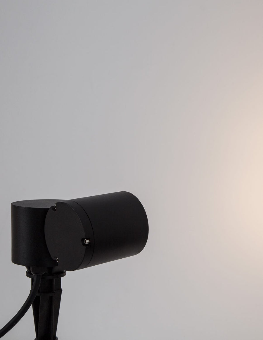 Projecteur extérieur Focus noir, verre