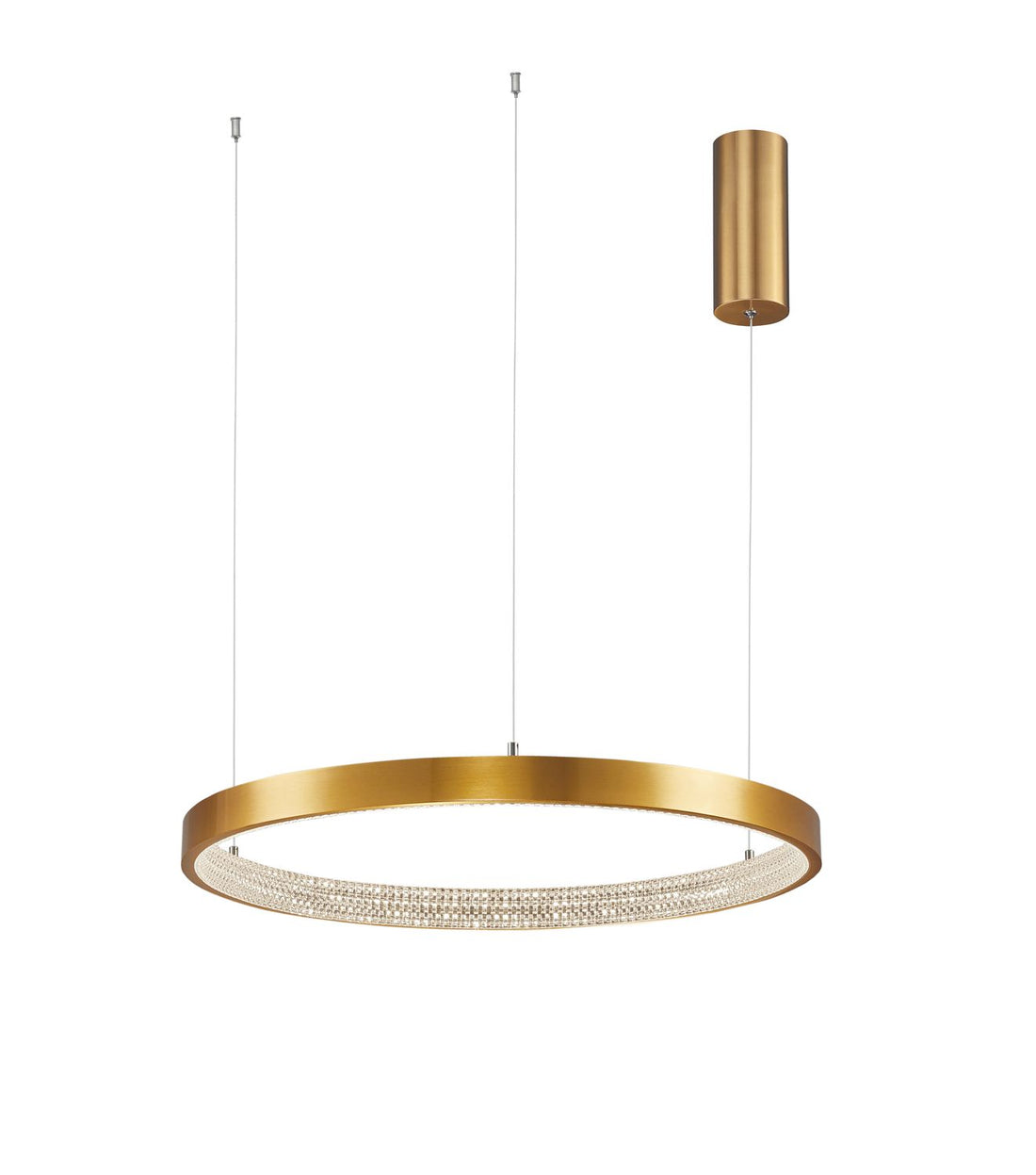 Suspension Preston dorée, H 120 cm (9285601)