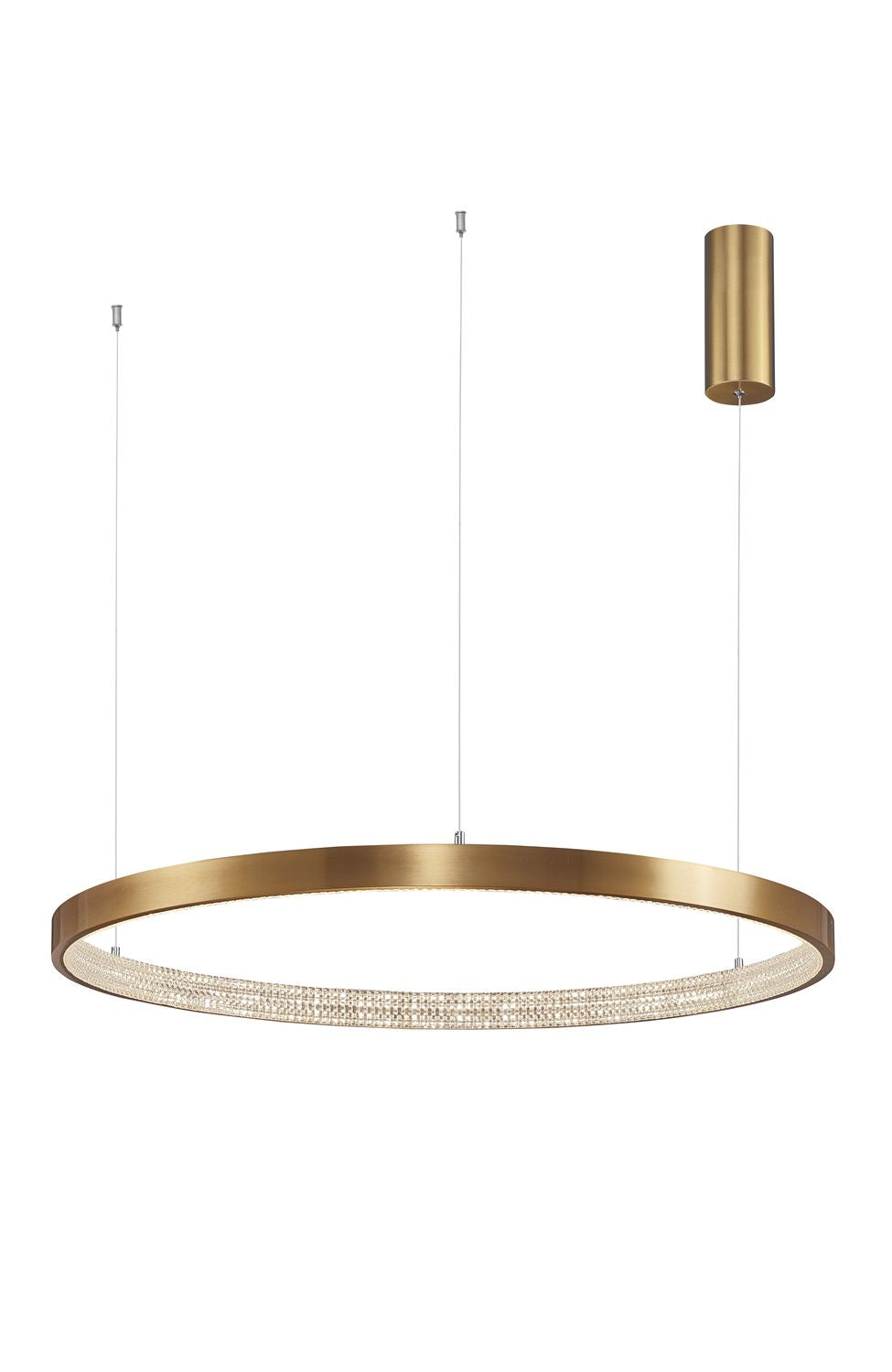 Suspension Preston dorée, H 120 cm (9285801)