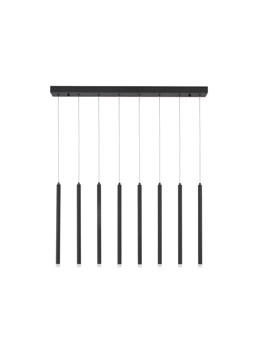 Suspension Trimle noire, H 180 cm