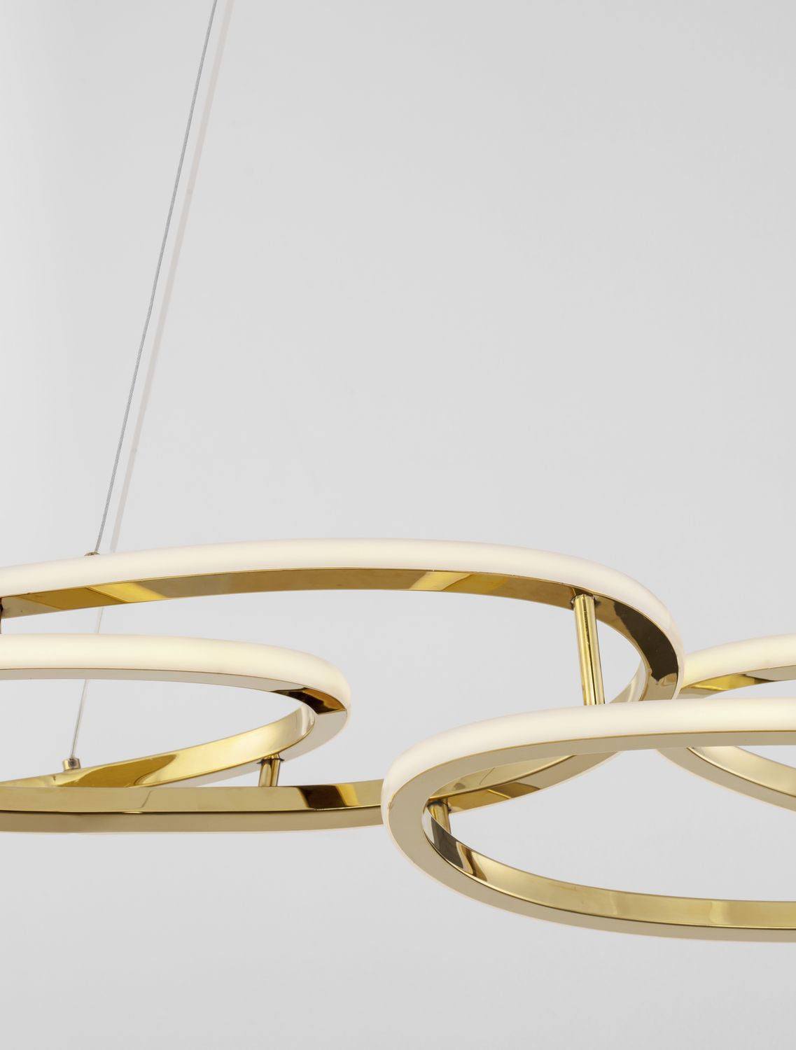 Suspension Nudos dorée, H 150 cm (9289085)