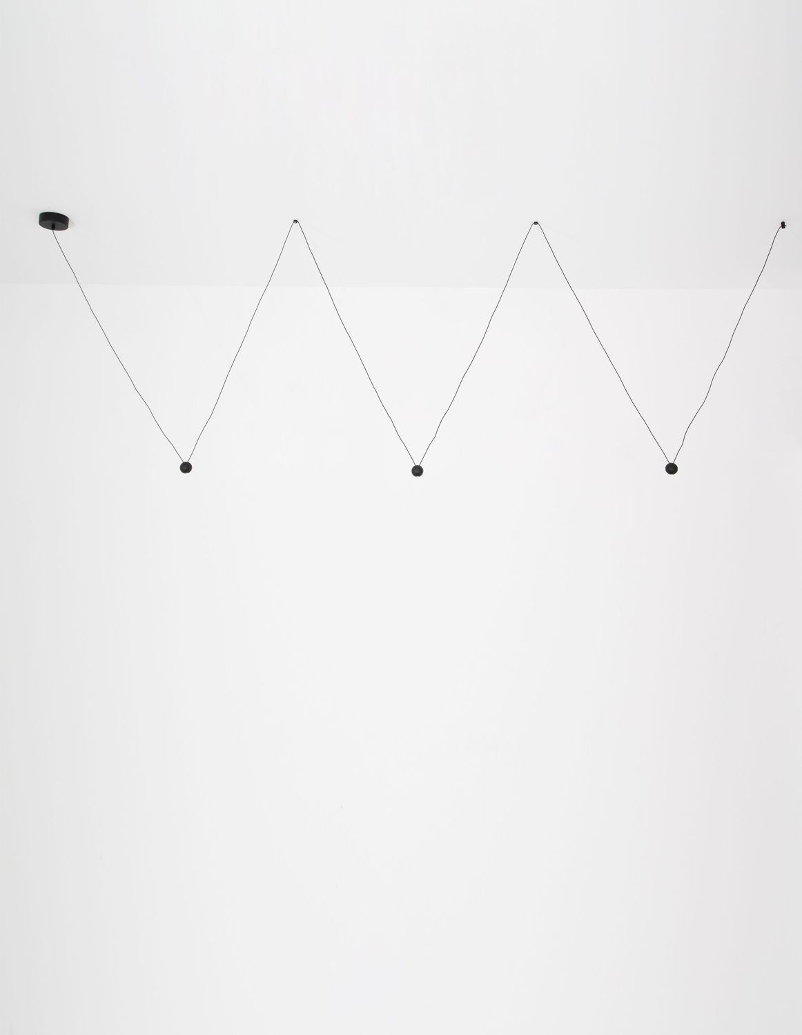 Suspension Nocci noire, L 320 cm