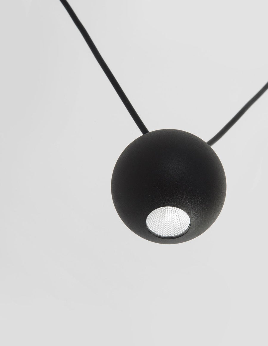Suspension Nocci noire, L 320 cm
