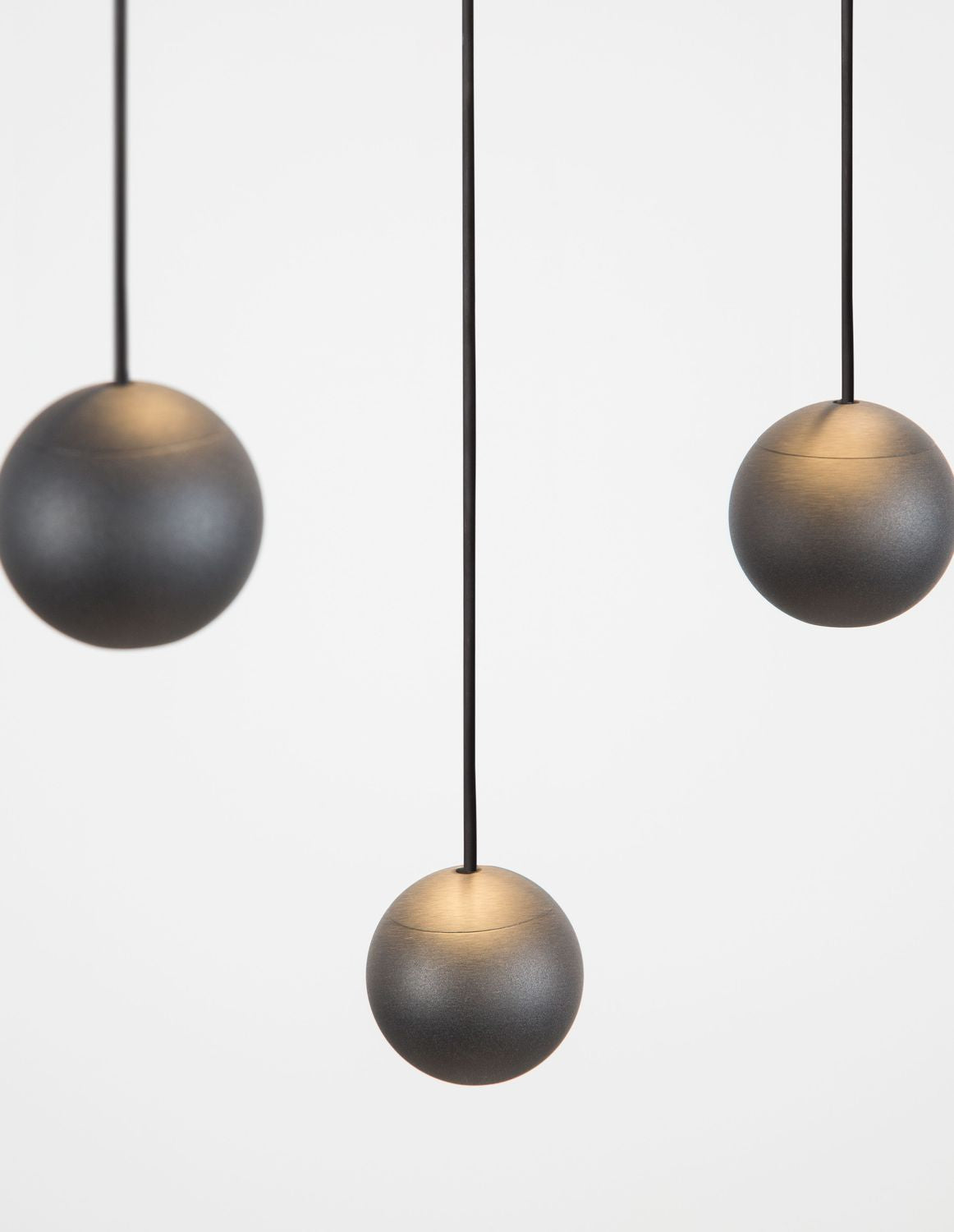Suspension Nocci noire, H 150 cm