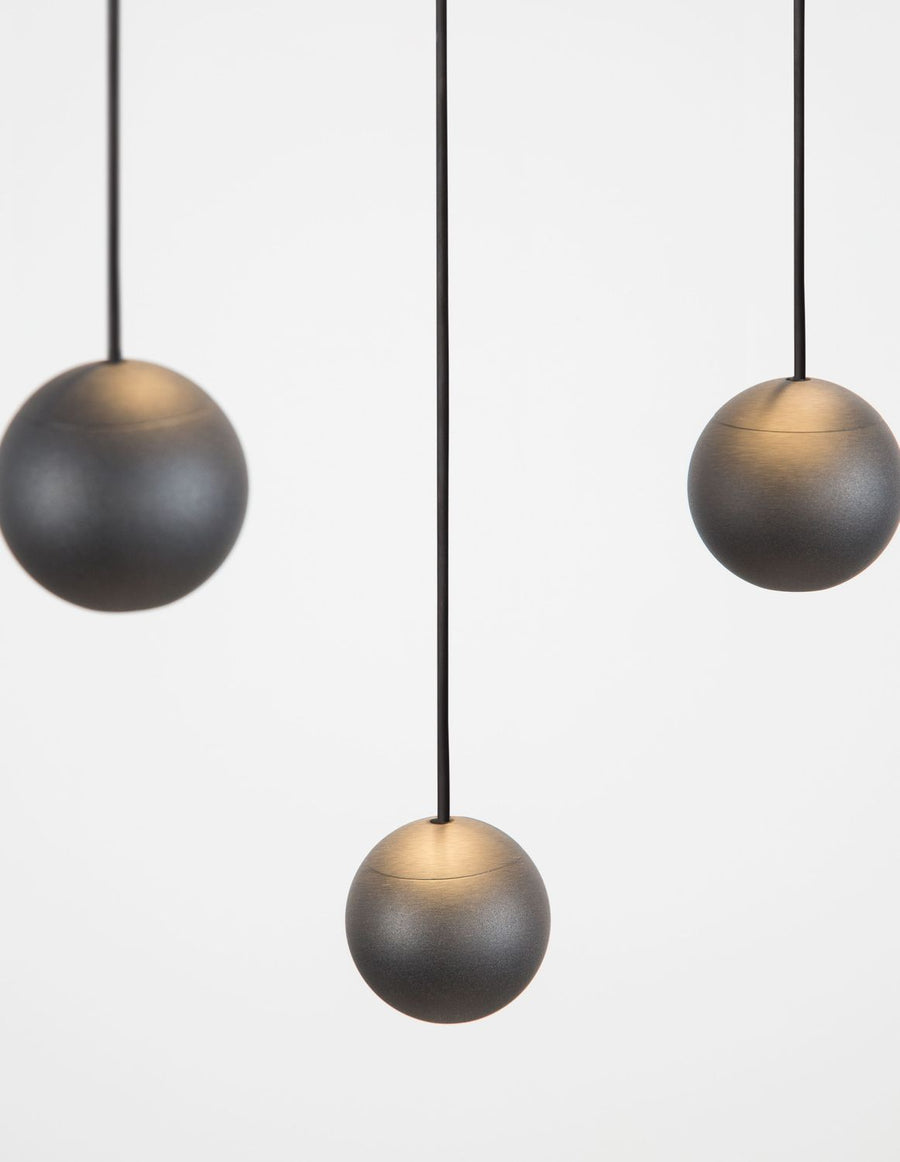 Suspension Nocci noire, H 150 cm