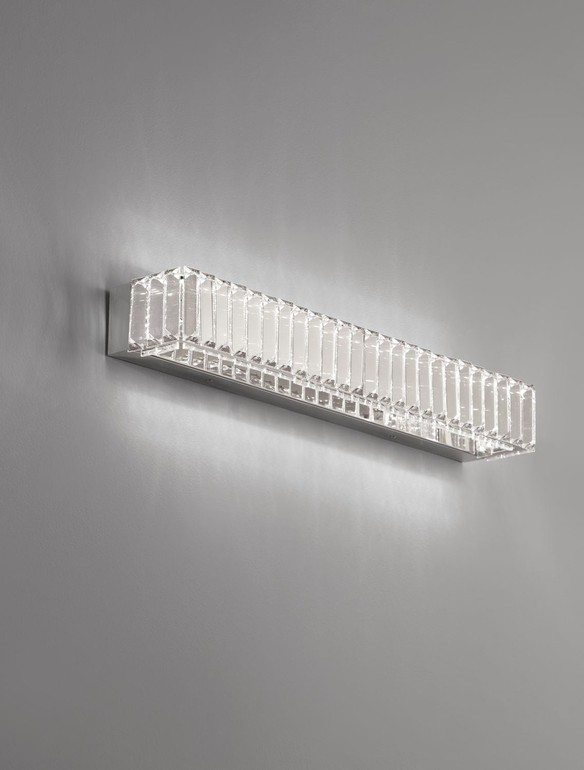 Applique murale Aurelia chromée, cristal