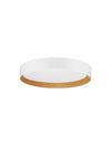 Plafonnier Stake blanc, bois, Ø 45 cm