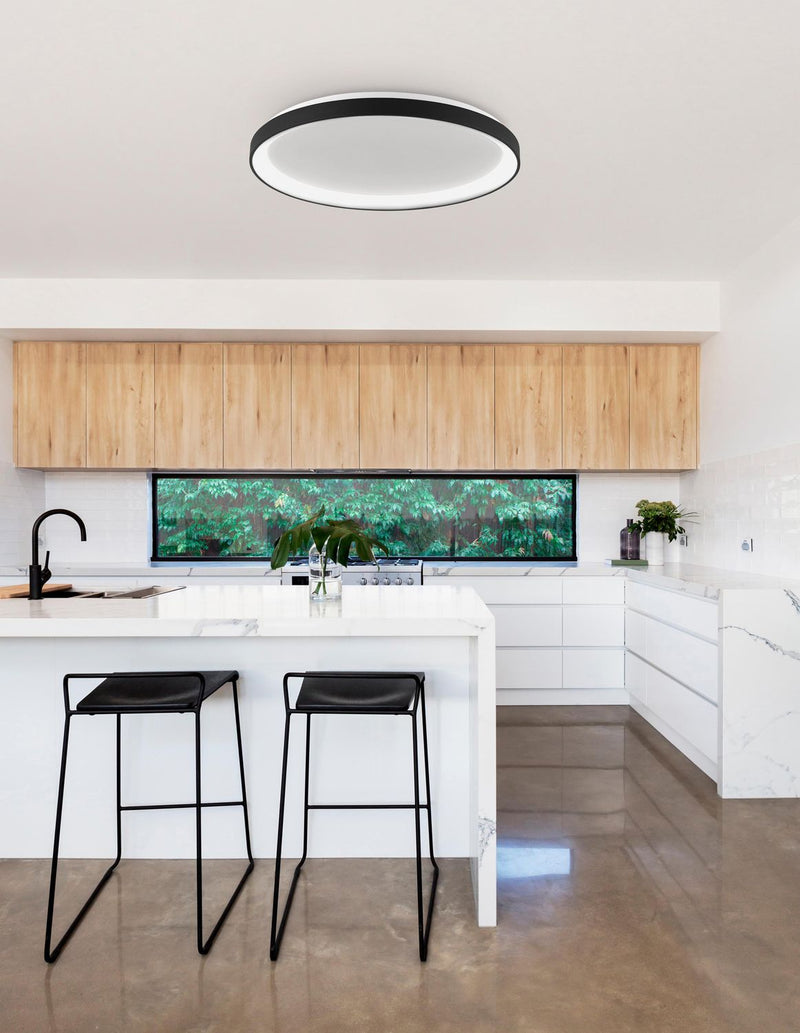Plafonnier LED | Pertino Noir Ø 58 cm