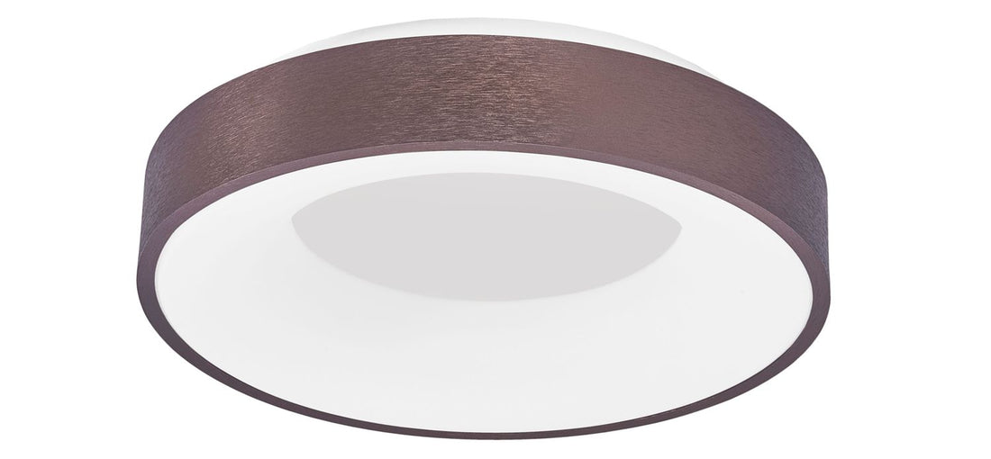 Plafonnier Rando Thin marron, Ø 38 cm