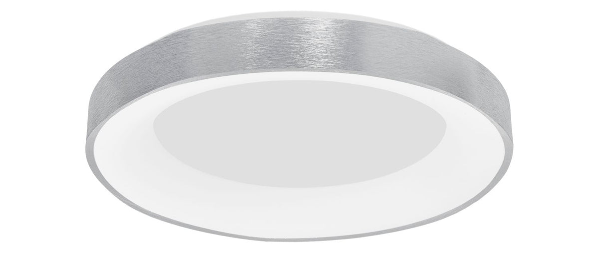 Plafonnier Rando Thin argenté, Ø 60 cm