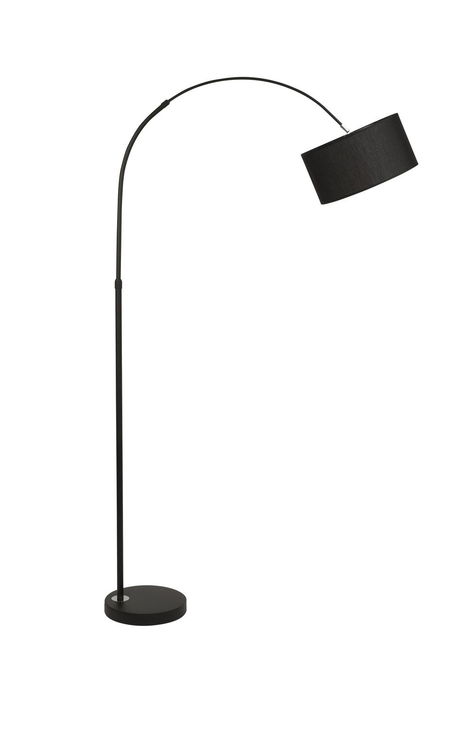Lampadaire Sama noir, tissu