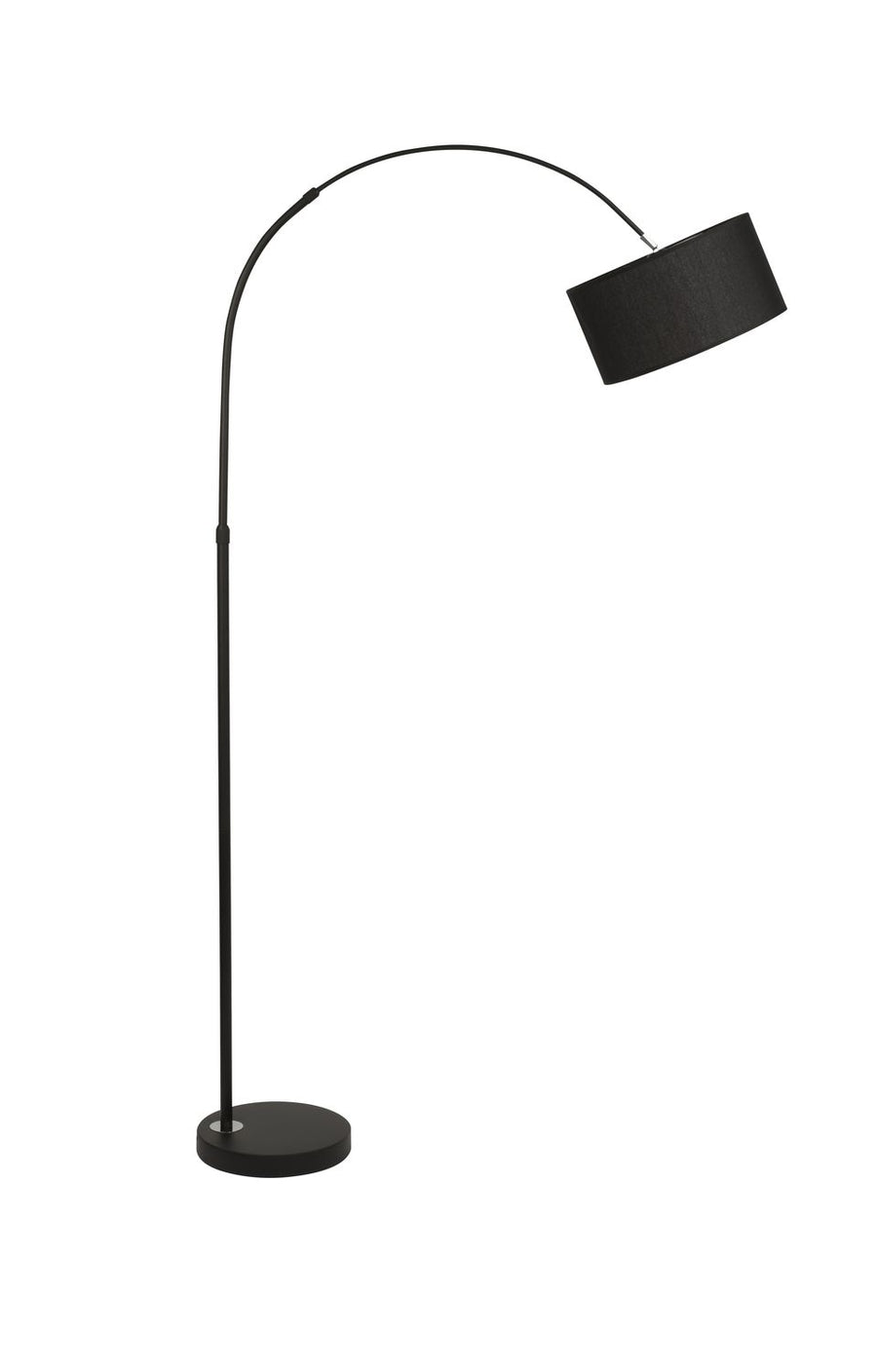 Lampadaire Sama noir, tissu