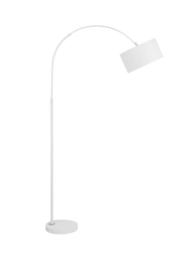 Lampadaire Sama blanc, tissu