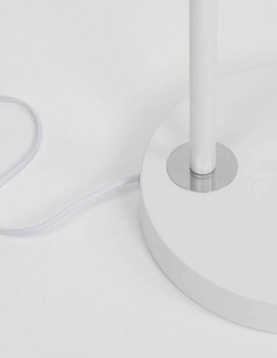 Lampadaire Sama blanc, tissu