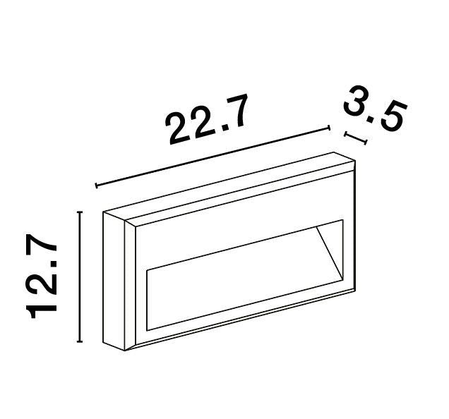 Applique extérieure RIO anthracite