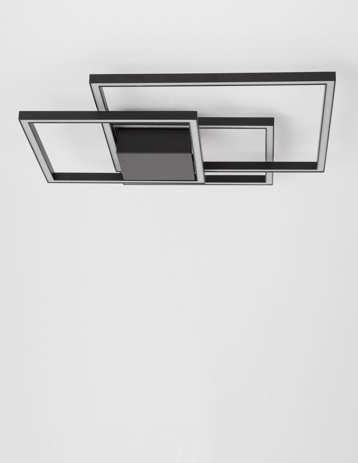 Plafonnier Bilbao noir, L 56 cm