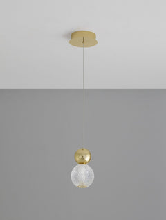 Suspension Brille dorée, H 120 cm (9511020)