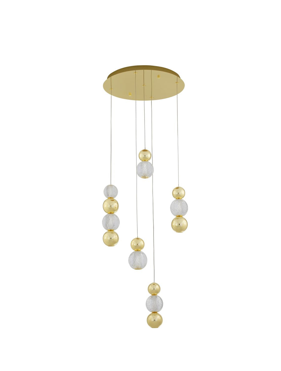 Suspension Brille dorée, H 200 cm (9511050)