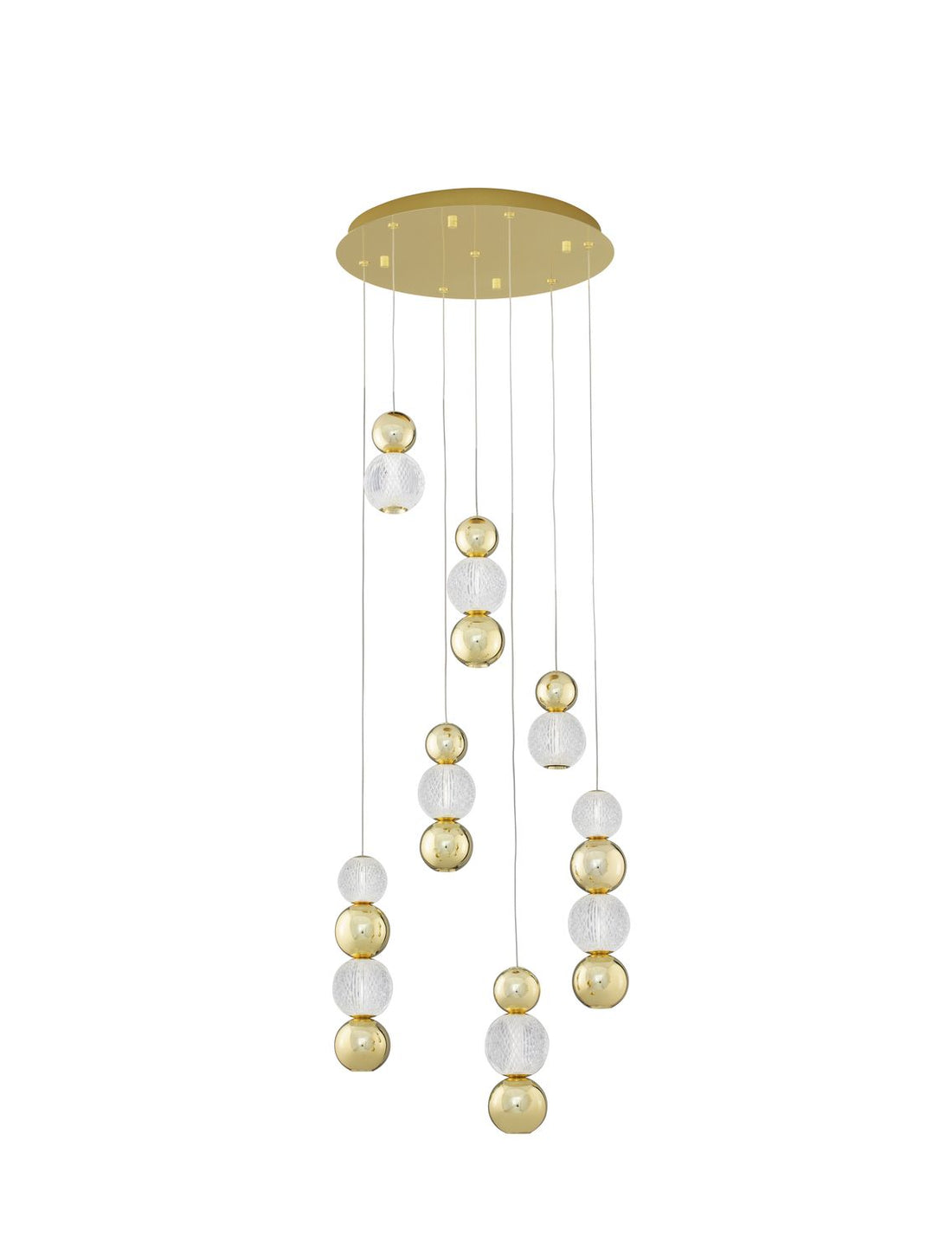 Suspension Brille dorée, H 200 cm (9511060)