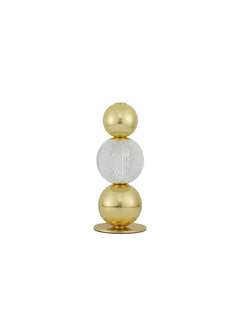 Lampe à poser Brille dorée, H 29 cm