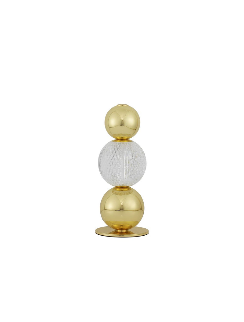 Lampe à poser Brille dorée, H 29 cm