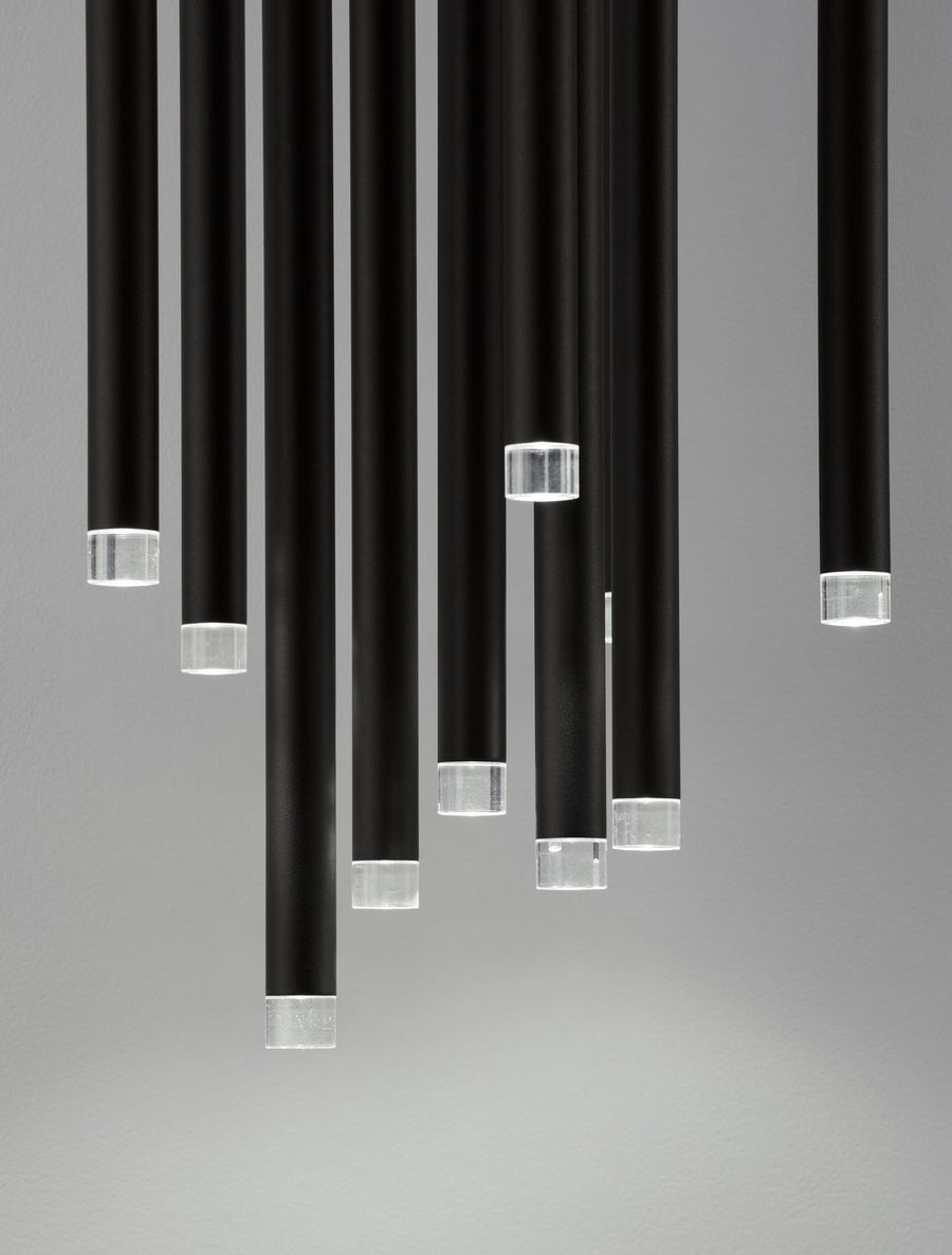 Suspension Dandia noire, H 72 cm
